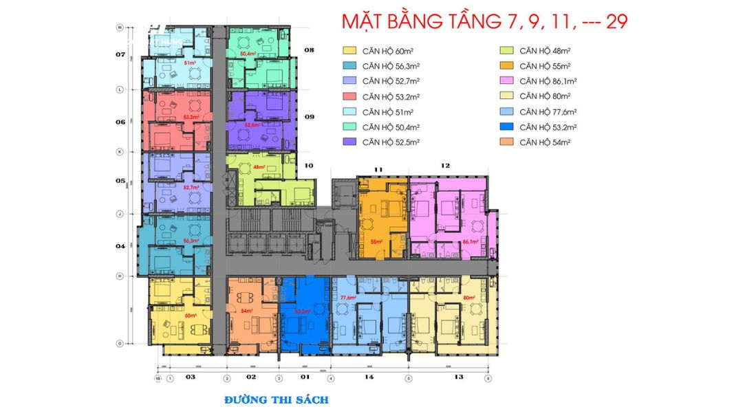 Mặt bằng tổng thể dự án CSJ Vũng Tàu